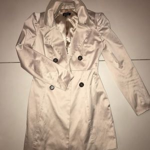 BEBE satin trench coat